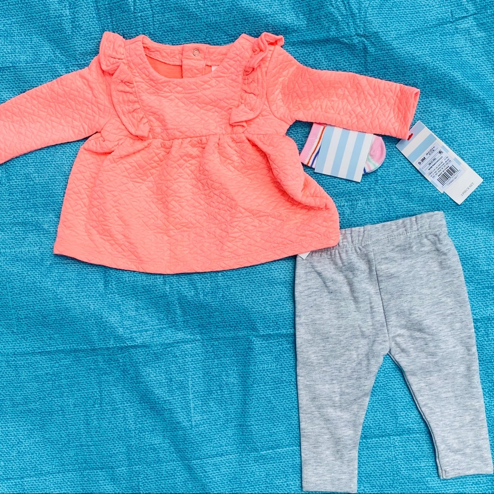 NWT Cat & Jack 3 Piece Set